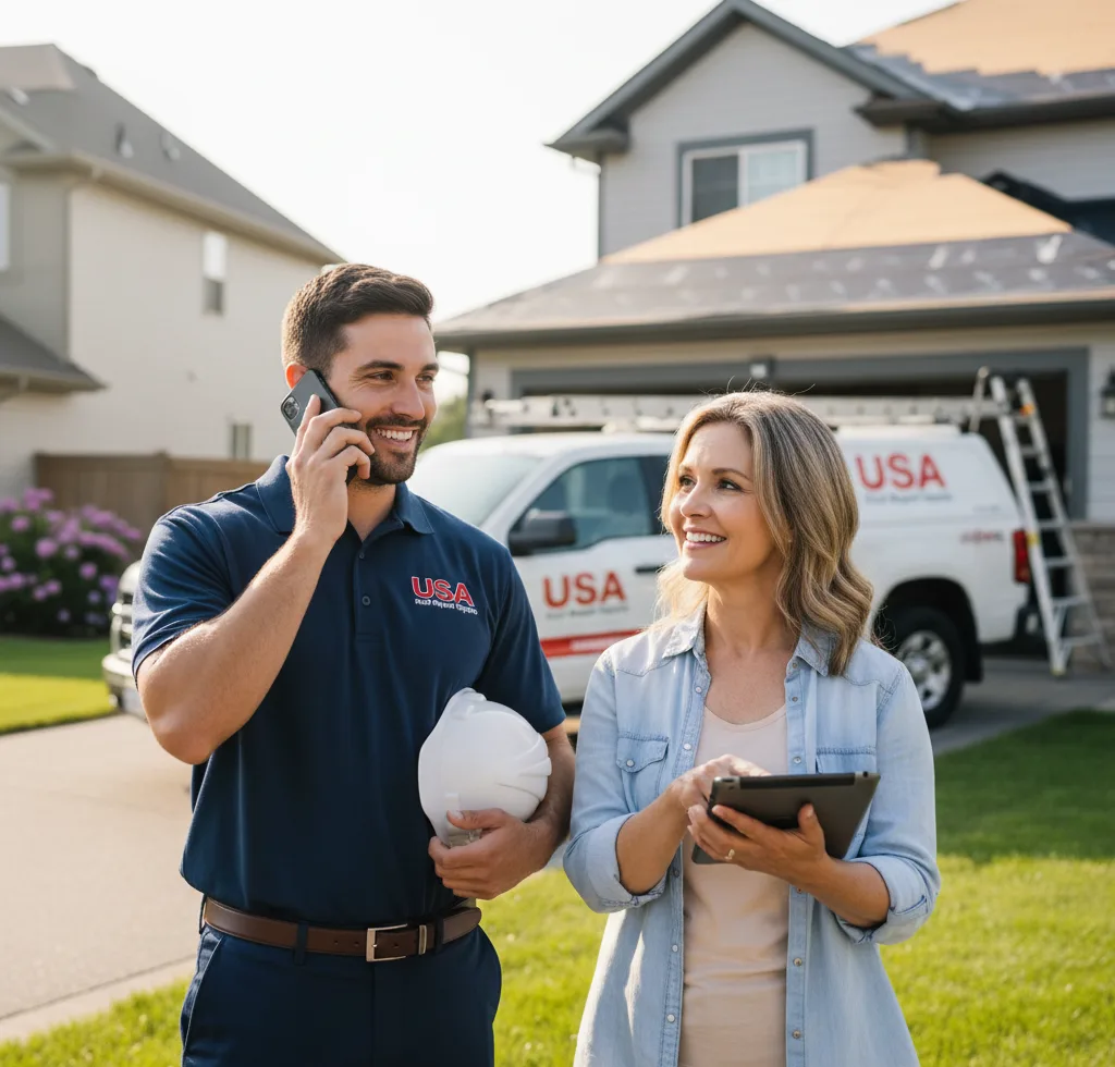 USA Roof Repair Experts customer support in Sweeny